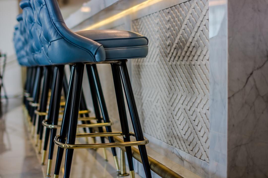 bar stool close up details
