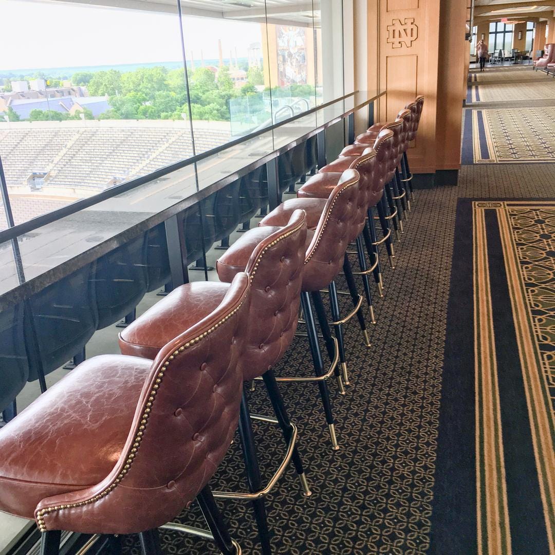 lounge with bar stools