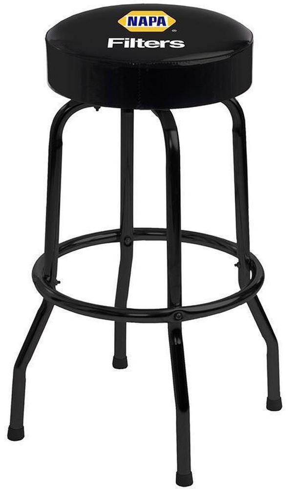 Black custom logo bar stool