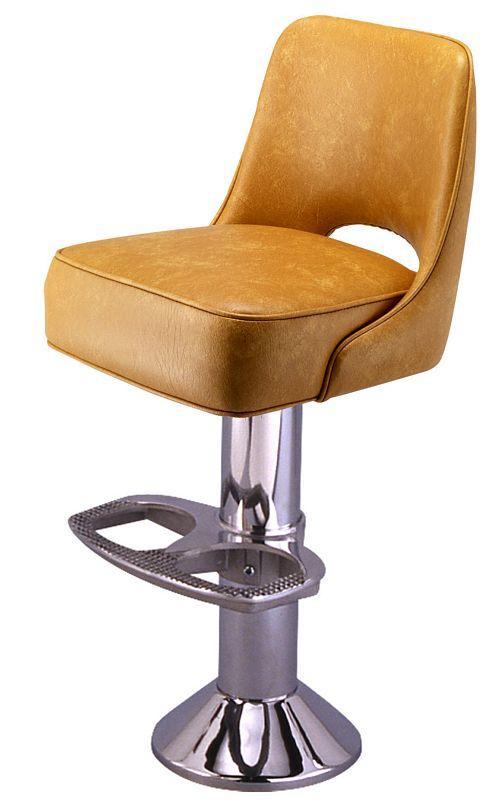 floor mounted counter stool with cutout detail