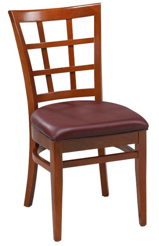 silla de madera de haya con respaldo de celosía de richardson seating