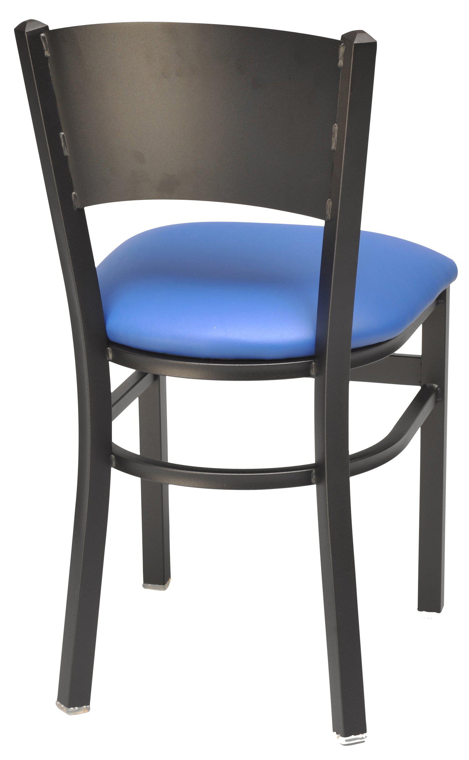 Solid Back Metal Restaurant Chair